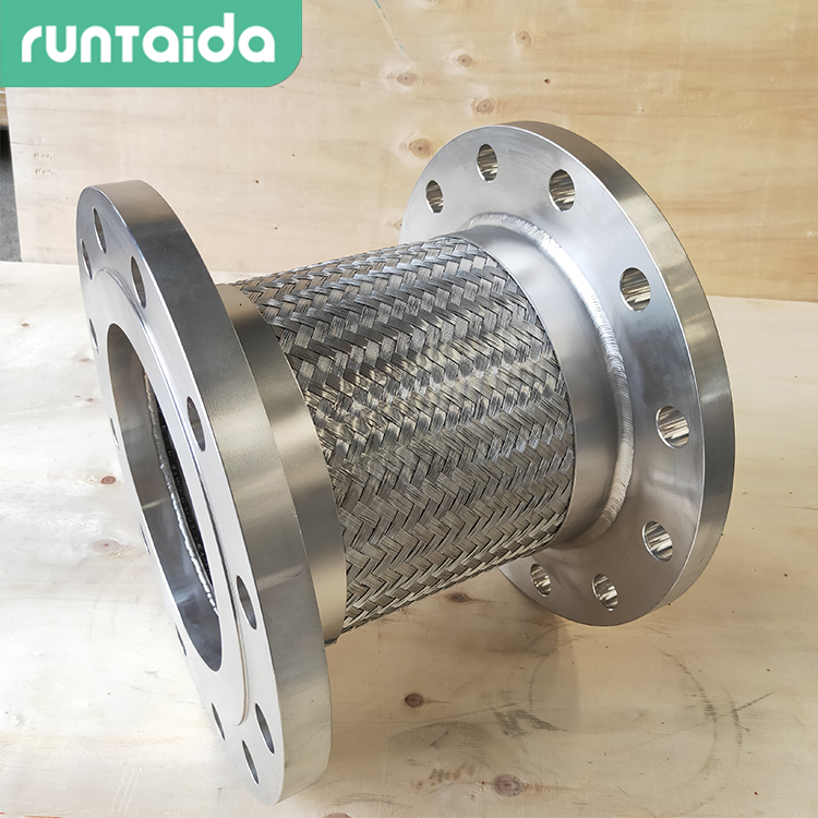 304不銹鋼法蘭式金屬軟管